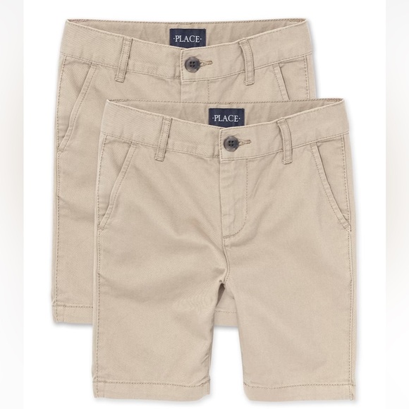 The Children's Place Other - Bundle of 4 Boys Uniform Stretch Chino Shorts in Color Sandwash